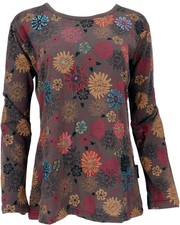 Besticktes Langarmshirt Hippie