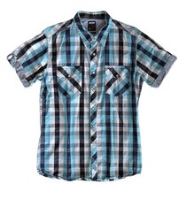 kariertes kurzarm Hemd Herren