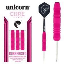 Unicorn Darts Core Plus Pink  Rubberised 22g 24g 26g (Steel Dart) Steeldart NEU