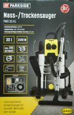 Parkside PWD 30 C1 Nassauger Trockensauger Industriesauger Werkstatt 30L 1500W