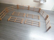 Playmobil Koppel Zäune braun 10 Zaun-Elemente zu Reiterhof Bauernhof Pferdekoppe