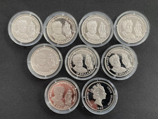 9 Stück 925er Silber Münzen