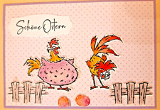 Osterkarte Lustige Hühnerr