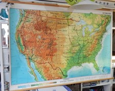 Schulwandkarte, Rollbild