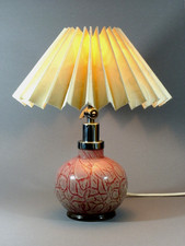 ART DECO WMF IKORA TISCHLAMPE GLAS KARL WIEDMANN DEUTSCHLAND 30/50er JAHRE