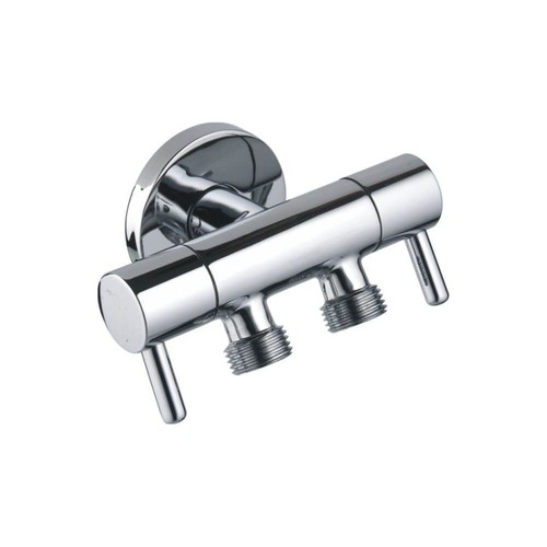 Doppel eckventil messing chrom - doppel-eckventil,