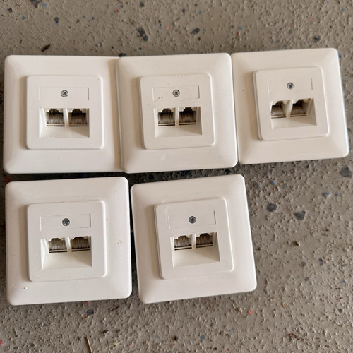 45 netzwerkdose - 5x,