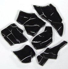 Mosaik Crash Glas, schwarz