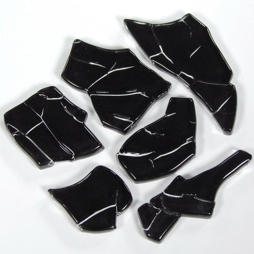 Mosaik crash glas schwarz - mosaik,