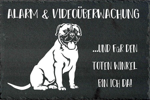Bullmastiff hundewarnschild - bullmastiff,  hundewarnschild