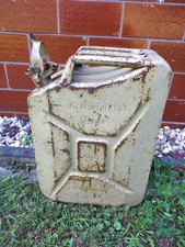 Benzinkanister DDR 20 Liter Foron 1988  Sandgrau Graugrün cl468