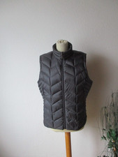Junge Danmark Damen Weste Gr. 42 grau Reißverschluß Daunen+Federn