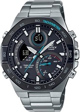 Casio Ecb-950db-1aef Herren Uhr Analog Digital Solar Bluetooth Edelstahl Silber