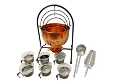 SONNAU DDR Feuerzangenbowle Set WIE NEU, Töpfe, Gläser, Kellen