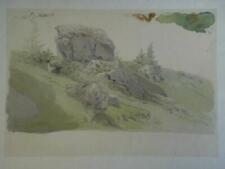 Felslandschaft - Farbdruck der