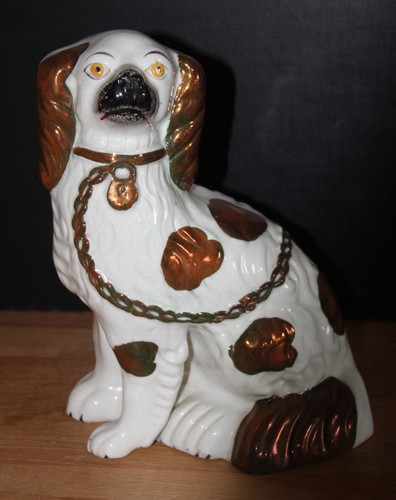 Porzellanfigur kaminhund - porzellanfigur,