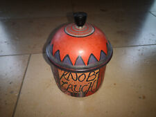 Keramik Knoblauchtopf Topf Kupfermühle KMK handbemalt  Sesam Dekor 57000