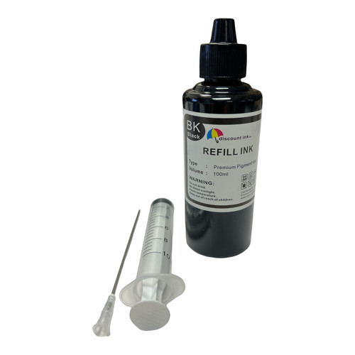 Black pigment refill ink - pigment, for