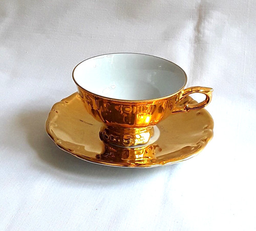 Sammeltasse mocca gold - gold,