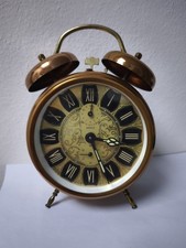 Seltener Vintage (ANKER Meister)Wecker-Mechanisch Kupfer/Messing