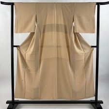 Wunderschöner Kimono Rosa Beige Seide 154 cm Länge 62,5 cm Ärmel Größe S