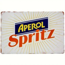 Blechschild Aperol Spritz Werbeschild Metallschild Retro 30x20cm TE920