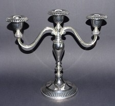 Vintage Kerzenständer gebraucht 3-armig versilbert Kerzenständer Kerzenleuchter