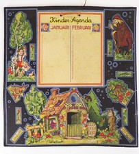 Kinder Agenda alter Kalender Märchen Ausschneidebogen Modellbogen