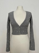 Bolero grau Perlen S