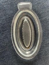 Vintage Pressglas Reibe aus Glas Glasreibe Obstreibe Apfelreibe Babykost Rohkost