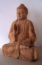 Buddha Statue, Holz, natur, 40