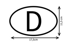 D Aufkleber Schild Deutschland