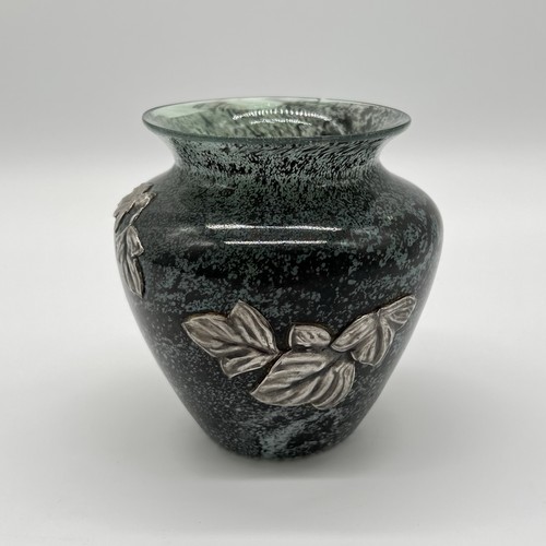 Glas vase mit floraler - mit,