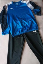NEU Puma Sport Training Fitness Anzug Größe M blau schwarz weiß