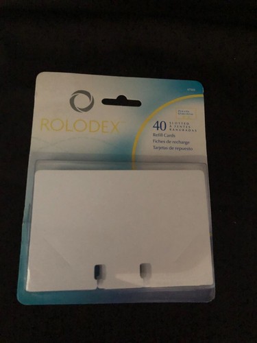 Rolodex slotted refill cards - rolodex,