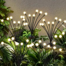 4er Solar Gartenlichter 8 LED