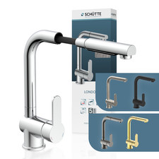 Schütte London Wasserhahn Küche | herausziehbar | energiesparend|360° schwenkbar