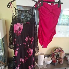 Tolles Badeanzug Set mit passender Strandtunika in Gr.46