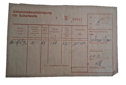Ddr orig beleg - orig.,