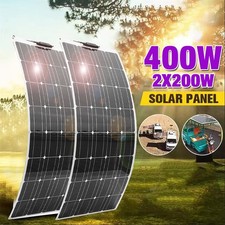 400W Flexibel Solarpanel Solarmodule für Wohnmobil Batterie Haus Boot Camping