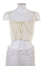 Bershka Crop-Top M weiß #8336