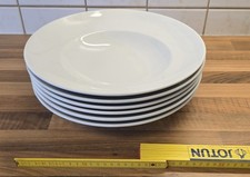 Teller Pastateller Porzellanteller  6 Stück THOMAS Rosenthal Group, weiß, 30 cm 