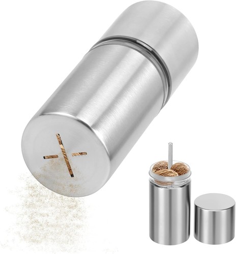 Muskatnuss mühle edelstahl - muskatnuss,