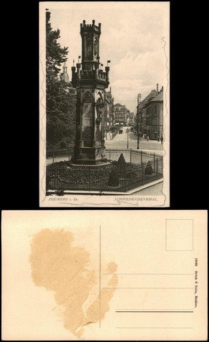 Ansichtskarte freiberg - ansichtskarte,