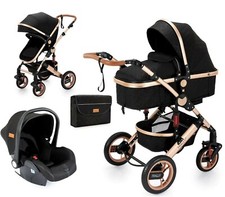 Trally® 3 in 1 Kombi Kinderwagen Komplettset Buggy Reisebuggy Autositz Alu 800 