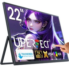 22 Zoll 2K Tragbarer Monitore Touchscreen Computer Bildschirm USB-C Mini HDMI 