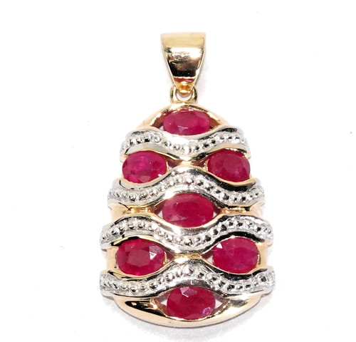Anhänger gold rubin 19ct - anhänger, 1,19ct