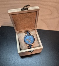 Holz Armbanduhr Chronograph Herren Holzuhr Herrenuhr Männeruhr Edel - NEU