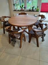 Esstisch 1,2/1,8m, massiv