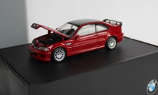 1:43 Minichamps BMW M3 GTR  STREET  E46  ROT CARBON - DACH  SEHR SELTEN  BMW OVP